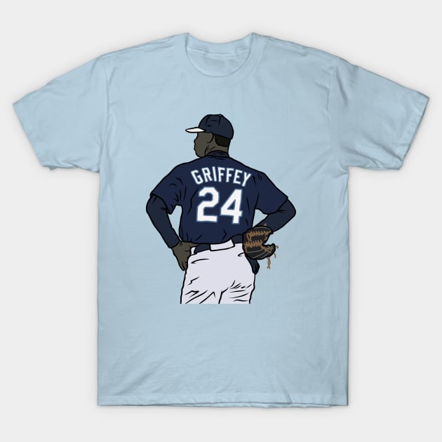 Ken Griffey Jr. Back-To T-Shirt by rattraptees